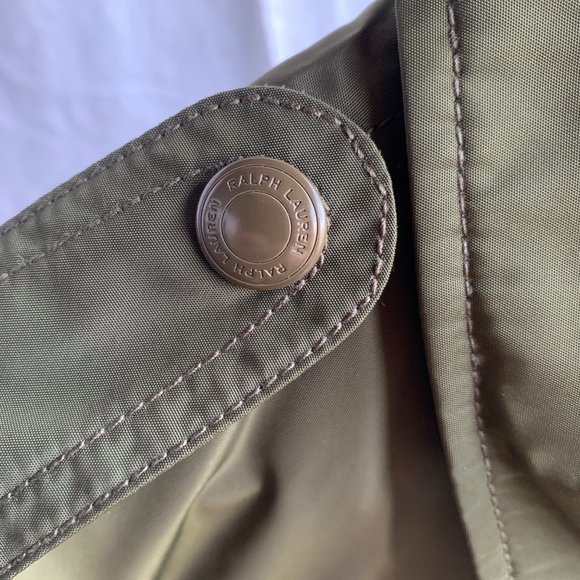 Polo Ralph Lauren Zip Down Combat Green Raincoat Jacket - Picture 8 of 12